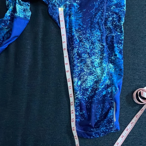 ATHLETA SPLATTER BE FREE KNICKER YOGA PANTS WITH POCKETS - Picture 13 of 13